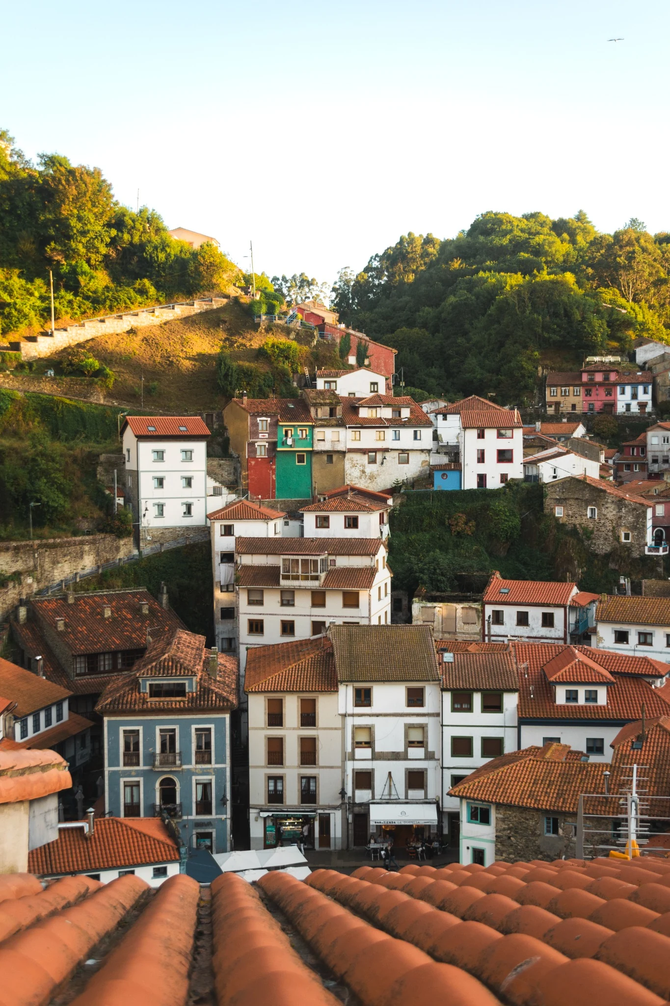 Vista de un pueblo de Asturias fotografiada por Dani Falcón